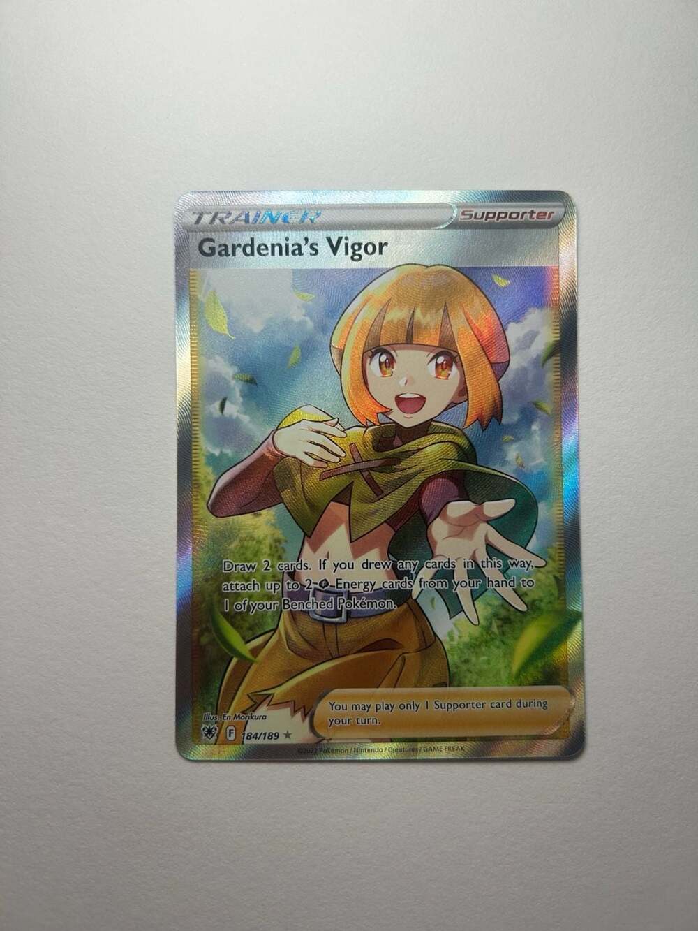 Pokemon Gardenia's Vigor 184/189 Full Art Ultra Rare